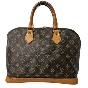 Louis Vuitton Alma PM Handbag in Monogram Canvas and Leather in Brown
